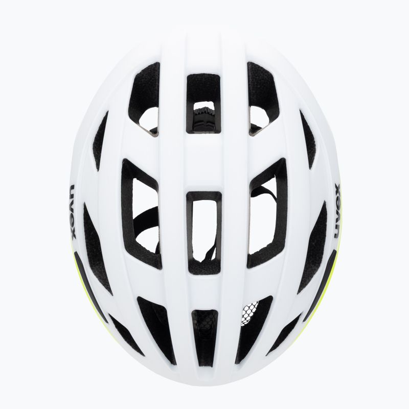 Cyklistická helma UVEX I-Volute white/neon yellow matt 6