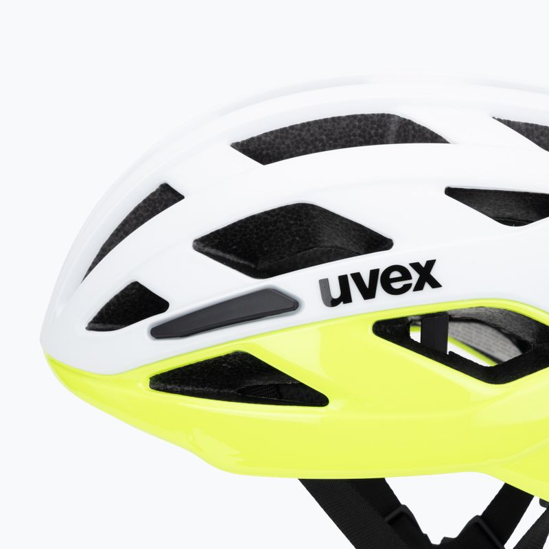 Cyklistická helma UVEX I-Volute white/neon yellow matt 7