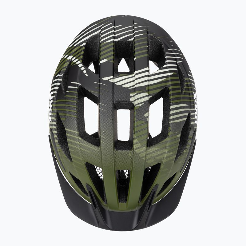Dětská cyklistická helma UVEX Air Wing 2 CC dark olive/black matt 6