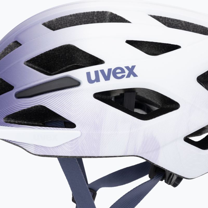 Dětská cyklistická helma UVEX Air Wing 2 CC lilac/white matt 7