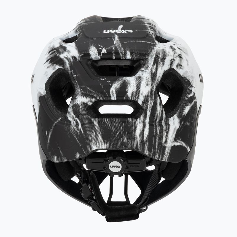 Dětská cyklistická helma UVEX React Fullface Jr black/white matt 4