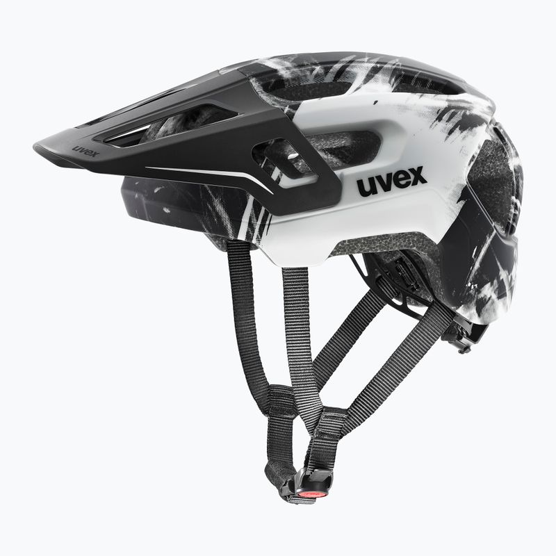 Dětská cyklistická helma UVEX React Fullface Jr black/white matt 2