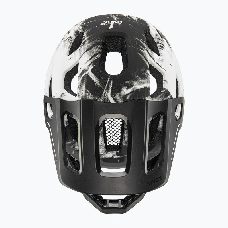 Dětská cyklistická helma UVEX React Fullface Jr black/white matt 5