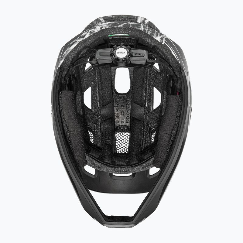 Dětská cyklistická helma UVEX React Fullface Jr black/white matt 6