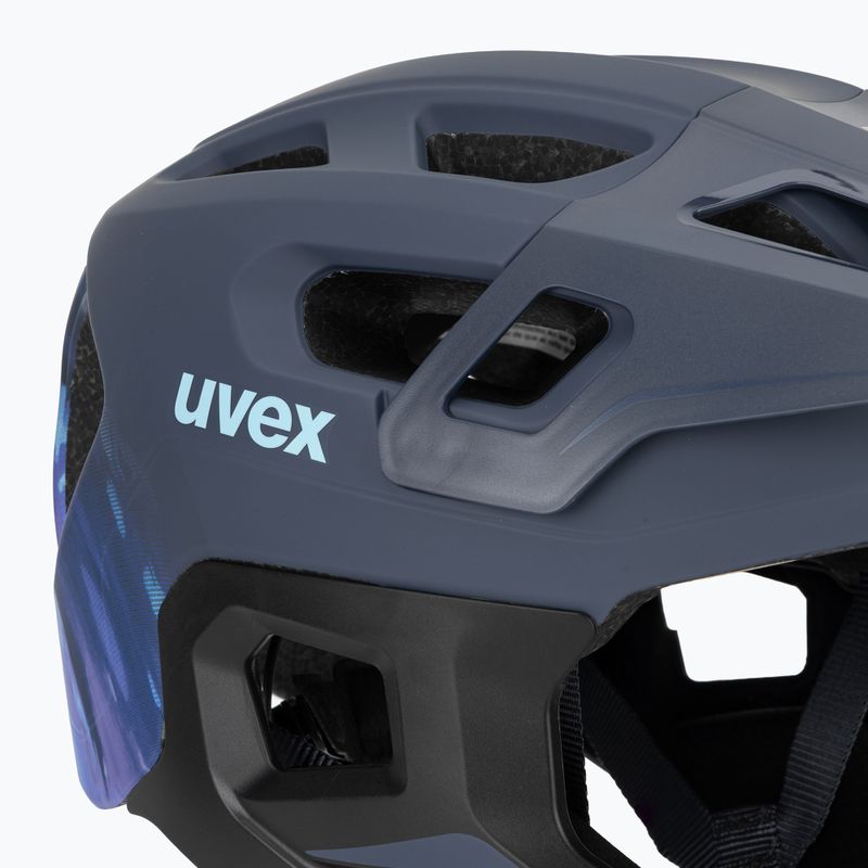 Dětská cyklistická helma UVEX React Fullface Jr dusk blue matt 7