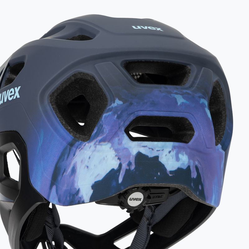 Dětská cyklistická helma UVEX React Fullface Jr dusk blue matt 8