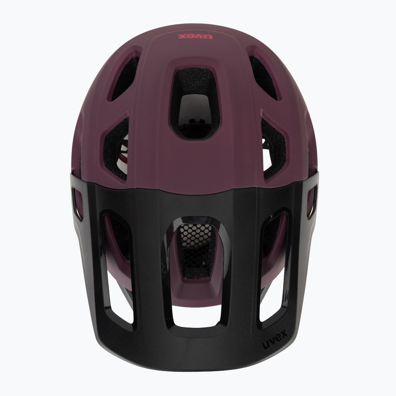 Dětská cyklistická helma UVEX React Fullface Jr cranberry matt 6