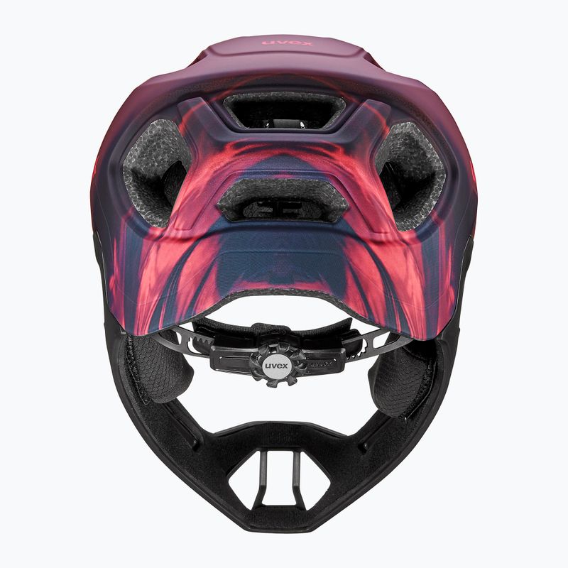 Dětská cyklistická helma UVEX React Fullface Jr cranberry matt 4