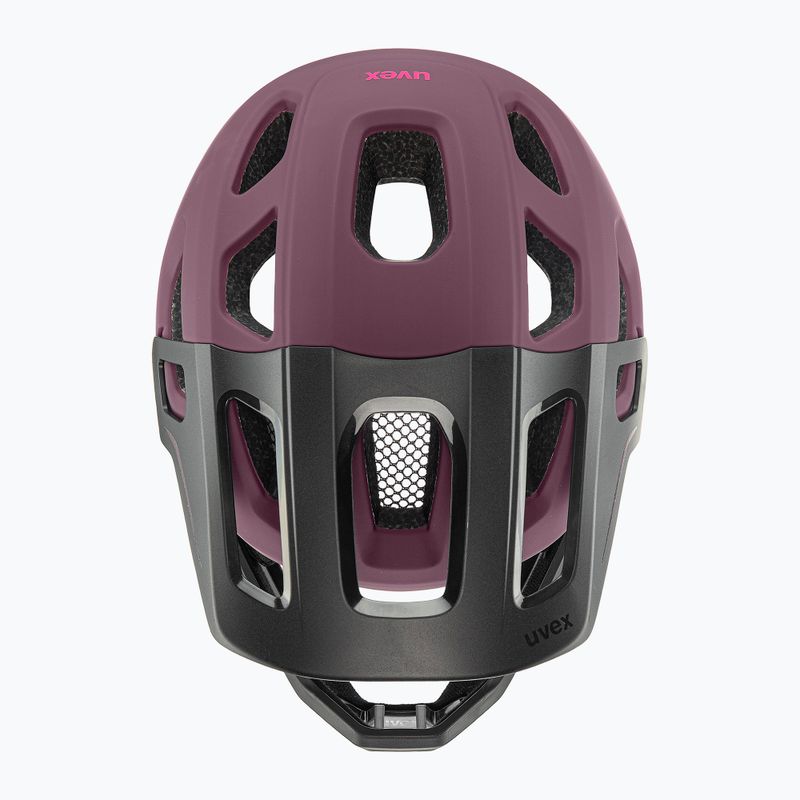 Dětská cyklistická helma UVEX React Fullface Jr cranberry matt 5