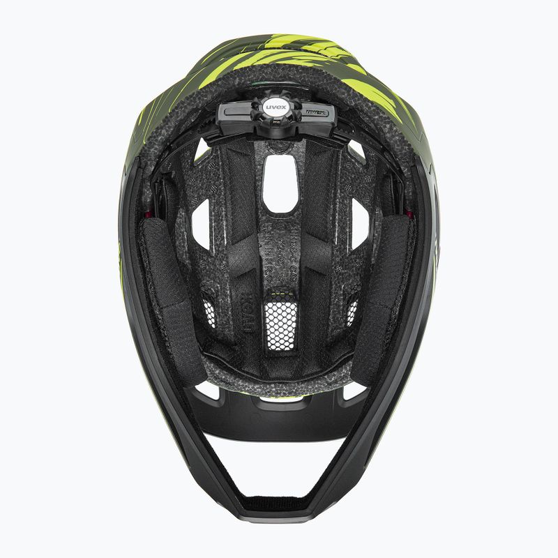 Dětská cyklistická helma UVEX React Fullface Jr dark olive matt 6