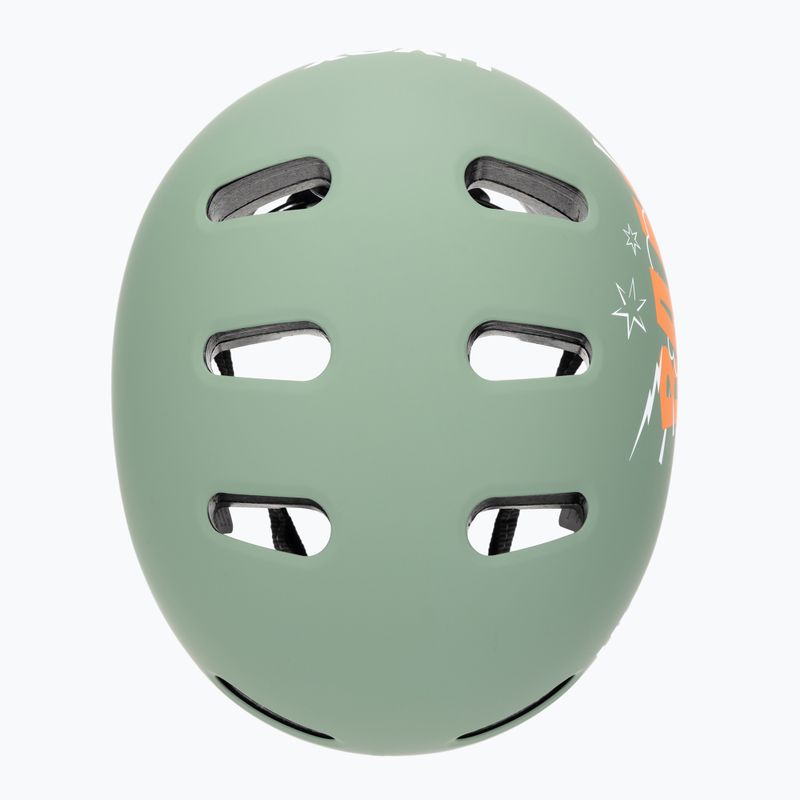 Dětská helma UVEX Kid 4 Style bam moss green/papaya matt 6