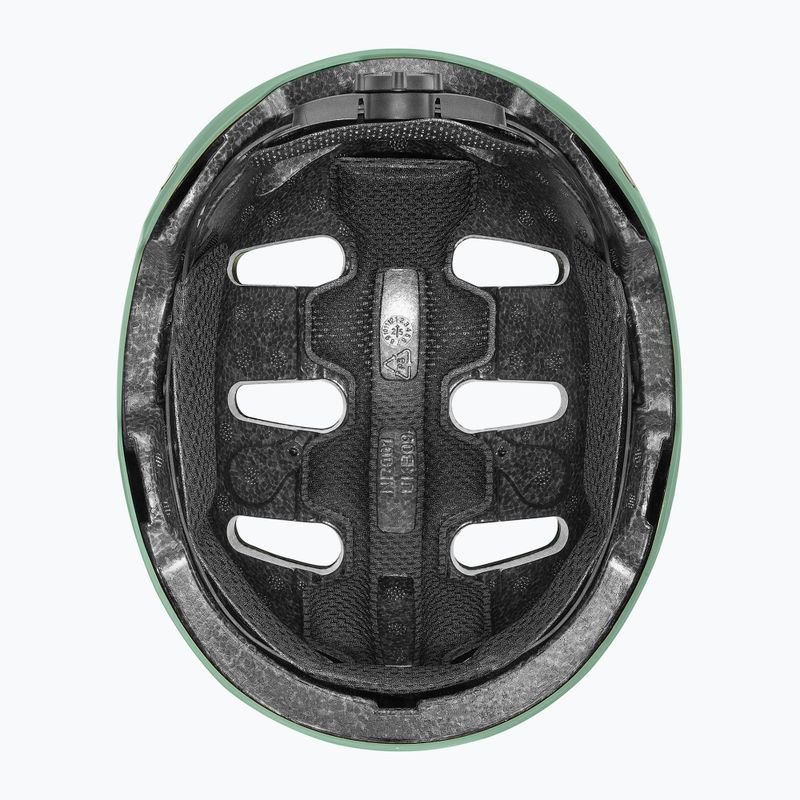 Dětská helma UVEX Kid 4 Style bam moss green/papaya matt 5