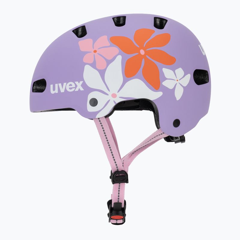 Dětská helma UVEX Kid 4 Style flower lilac matte 3