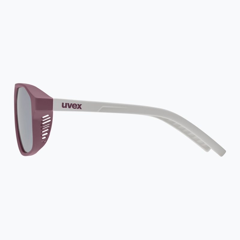 Dětské sluneční brýle UVEX Cosmic Jr cranberry/grey matt/mirror silver 5