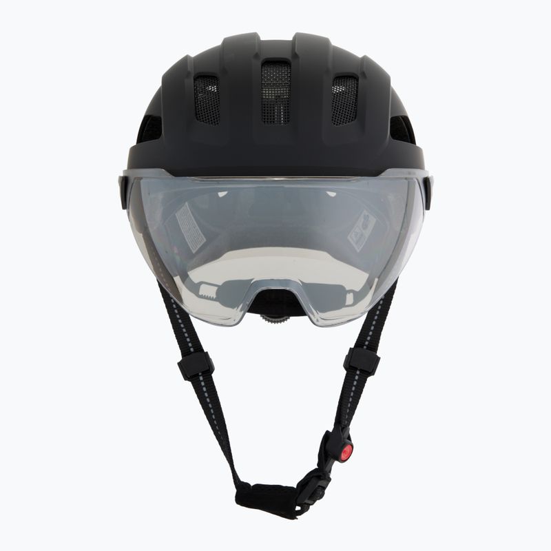 Cyklistická helma UVEX Stride Visor black matt/lite mirror silver 2