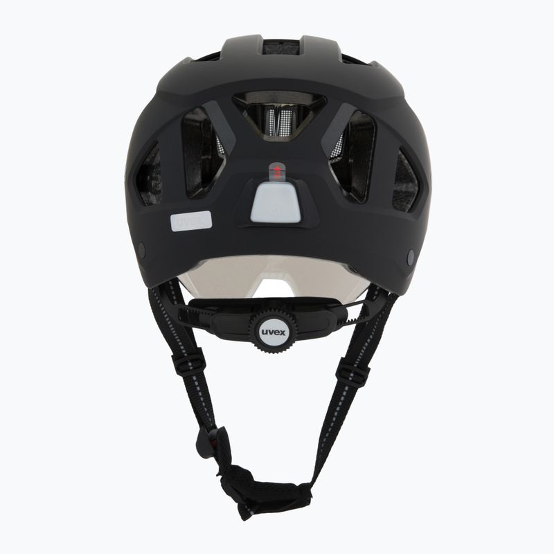 Cyklistická helma UVEX Stride Visor black matt/lite mirror silver 4