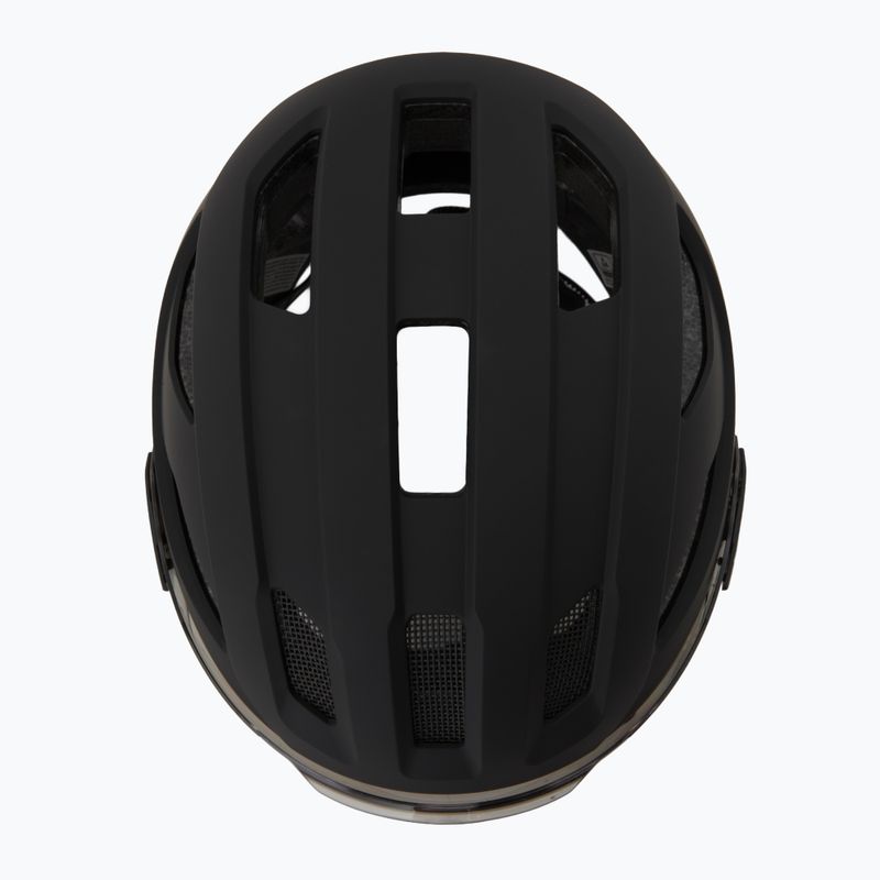 Cyklistická helma UVEX Stride Visor black matt/lite mirror silver 6