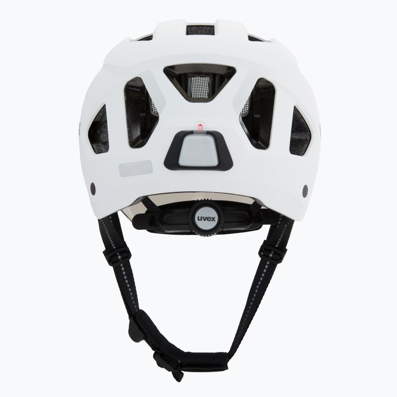 Cyklistická helma UVEX Stride Visor white matt/lite mirror silver 4
