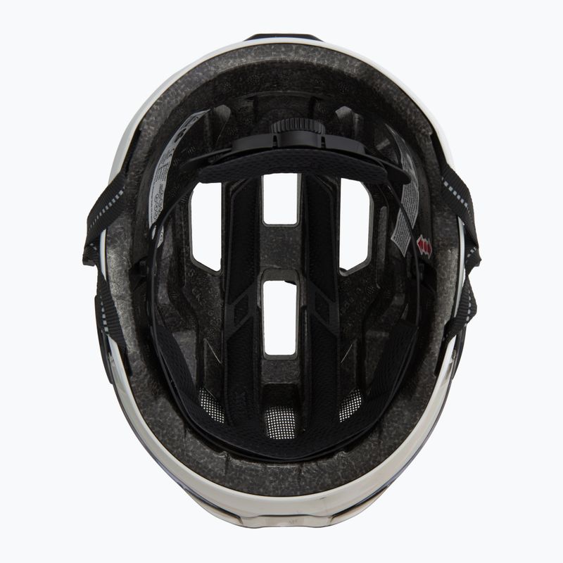Cyklistická helma UVEX Stride Visor white matt/lite mirror silver 5