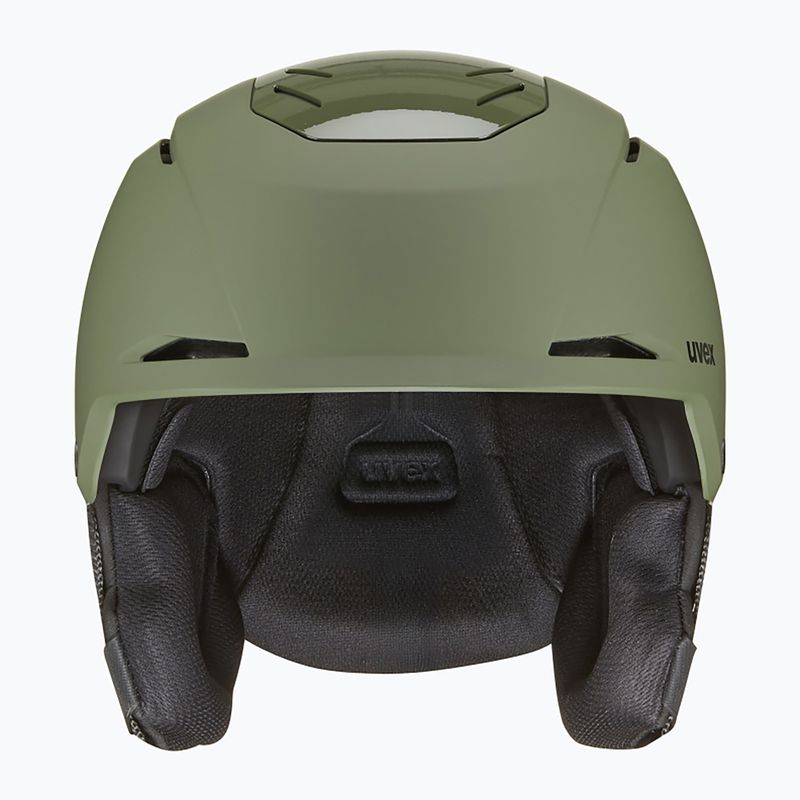 Lyžařská helma UVEX Resolution khaki matt 2