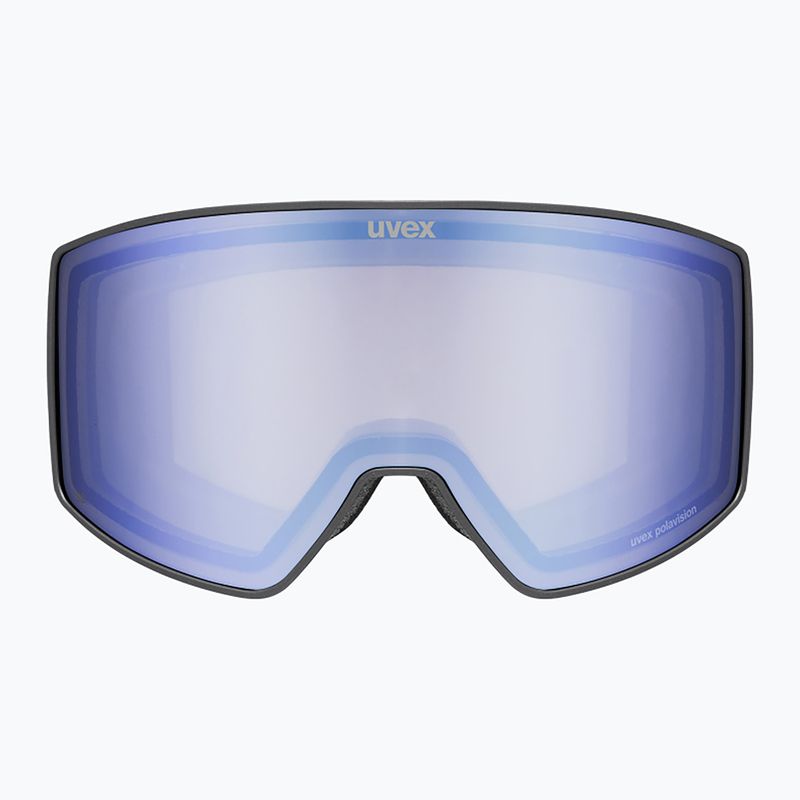 Lyžařské brýle UVEX Scenic P S0-S4 black matt/mirror blue/pola 2