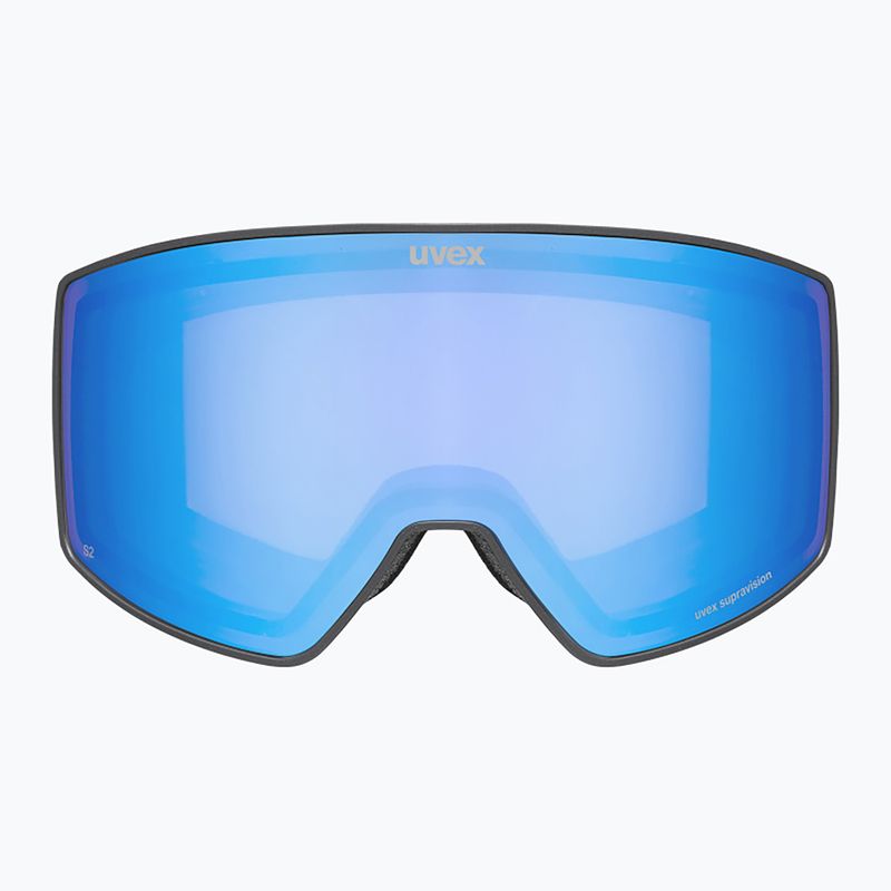 Lyžařské brýle UVEX Scenic FM S2 black matt/mirror blue 2