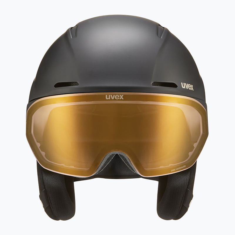 Lyžařská helma UVEX Ultimate Horizon MIPS black/black mat 2