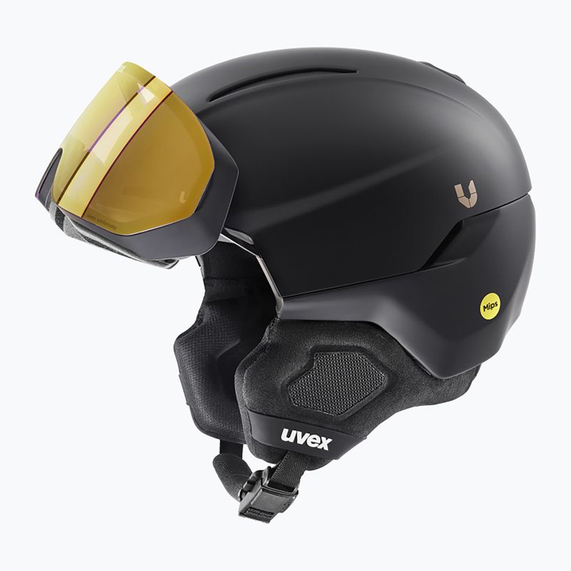 Lyžařská helma UVEX Ultimate Horizon MIPS black/black mat 6