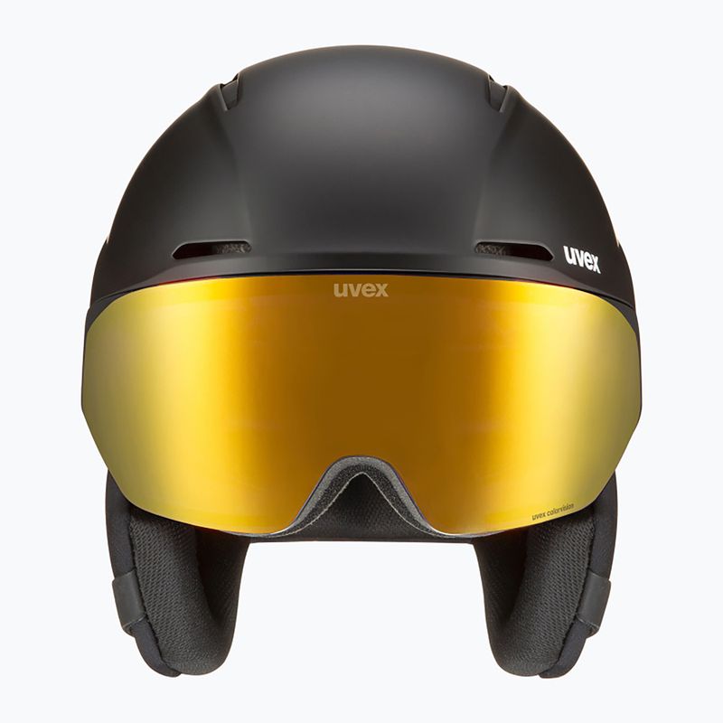 Lyžařská helma UVEX Horizon CV black/khaki matt 2