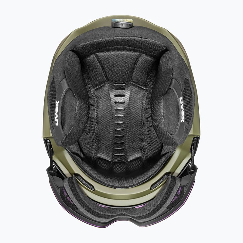 Lyžařská helma UVEX Horizon CV black/khaki matt 5