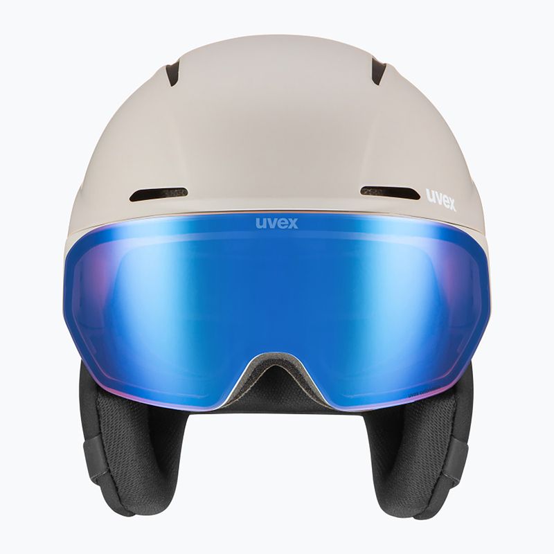 Lyžařská helma UVEX Horizon CV MIPS warm grey matt 2