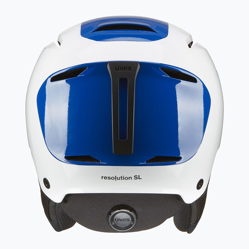 Lyžařská helma UVEX Resolution SL white/blue 3