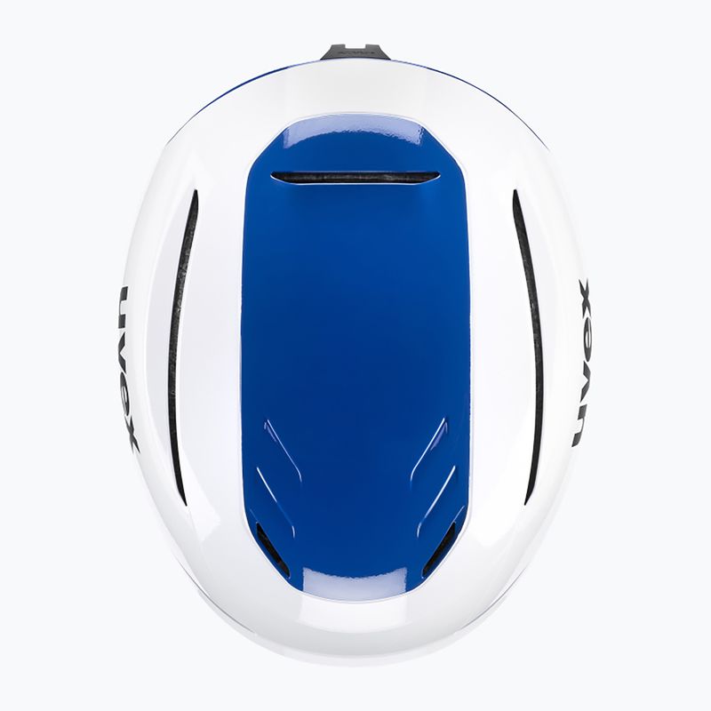 Lyžařská helma UVEX Resolution SL white/blue 4
