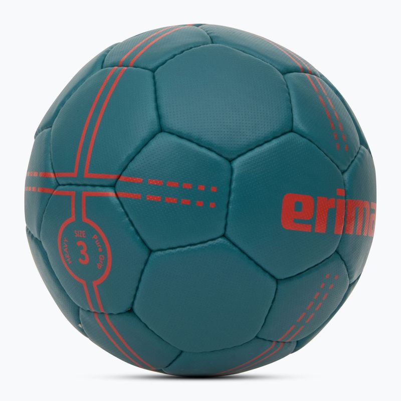 Míč na házenou ERIMA Pure Grip Heavy petrol/flery coral velikost  3 2