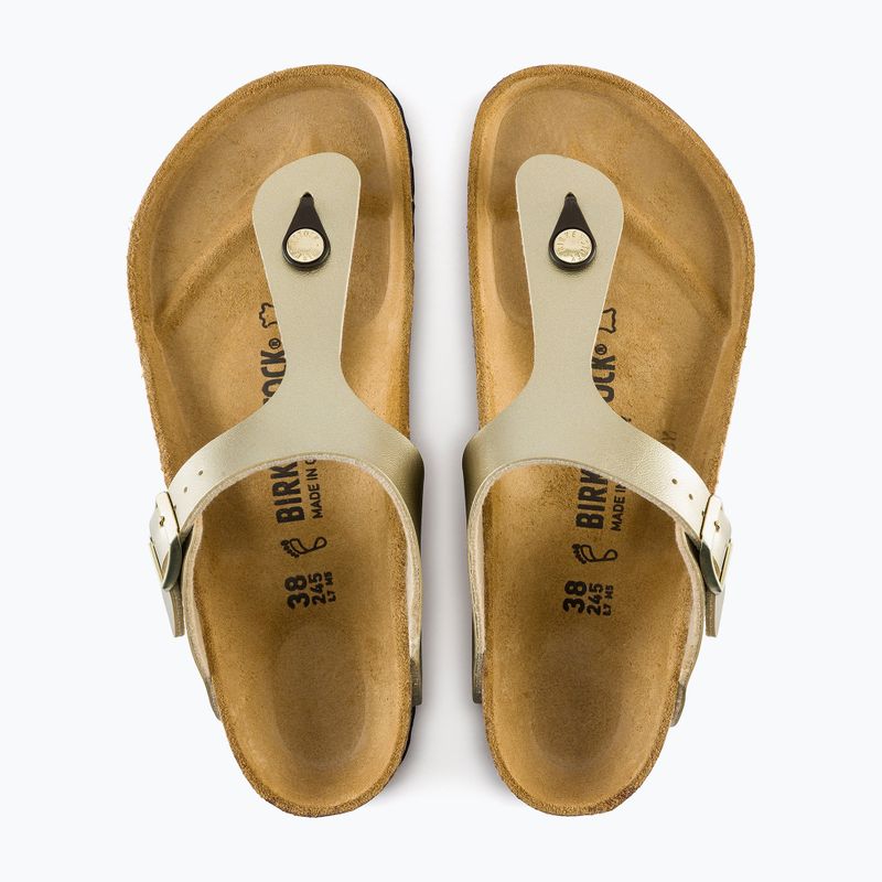 Žabky   damskie BIRKENSTOCK Gizeh BF Regular gold 12