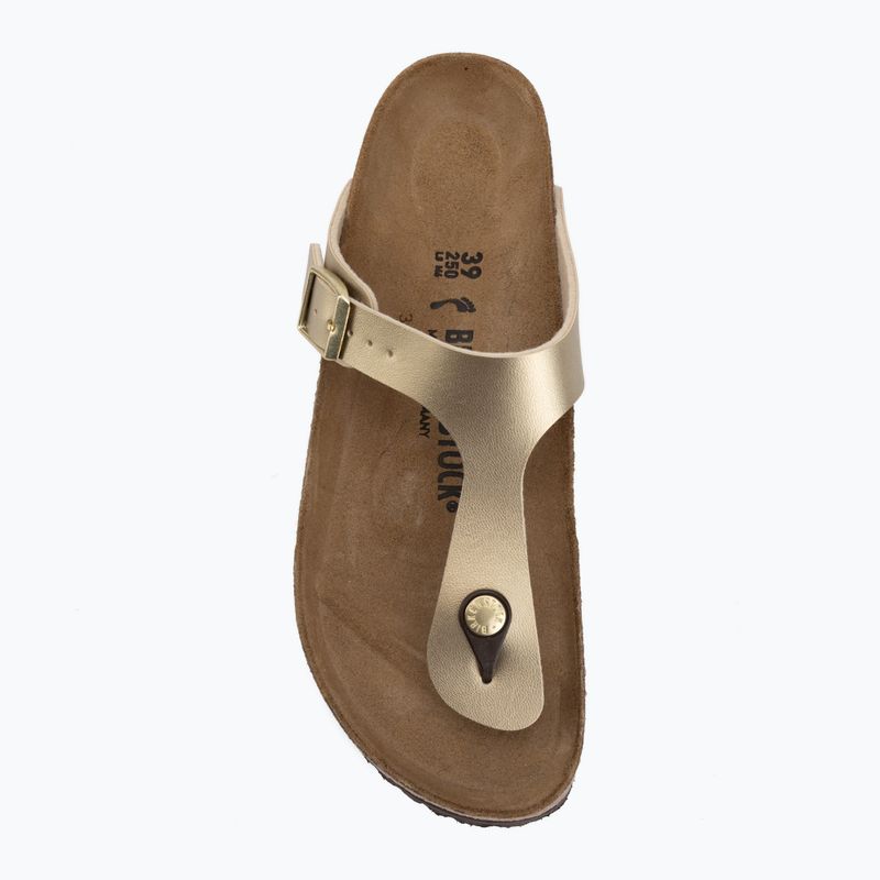 Žabky BIRKENSTOCK Gizeh Birko-Flor Narrow gold 5