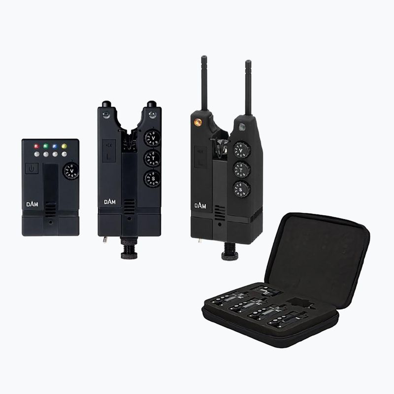 Signalizátory záběru DAM Hi-T Bite Alarm Set 4+1 blue/red/green/yellow