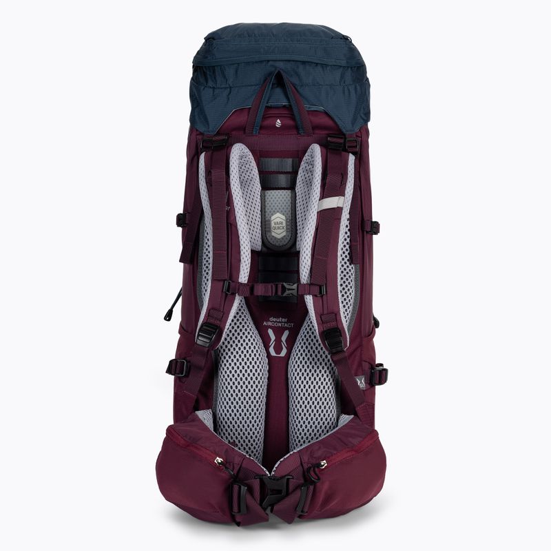 Dámský trekingový batoh Deuter Aircontact Lite SL 35+10 l modro-bordový 3340221 2