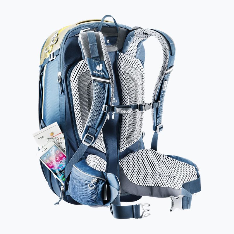 Cyklistický batoh Deuter Trans Alpine Pro 28l blue-brown 6314 3201121 11