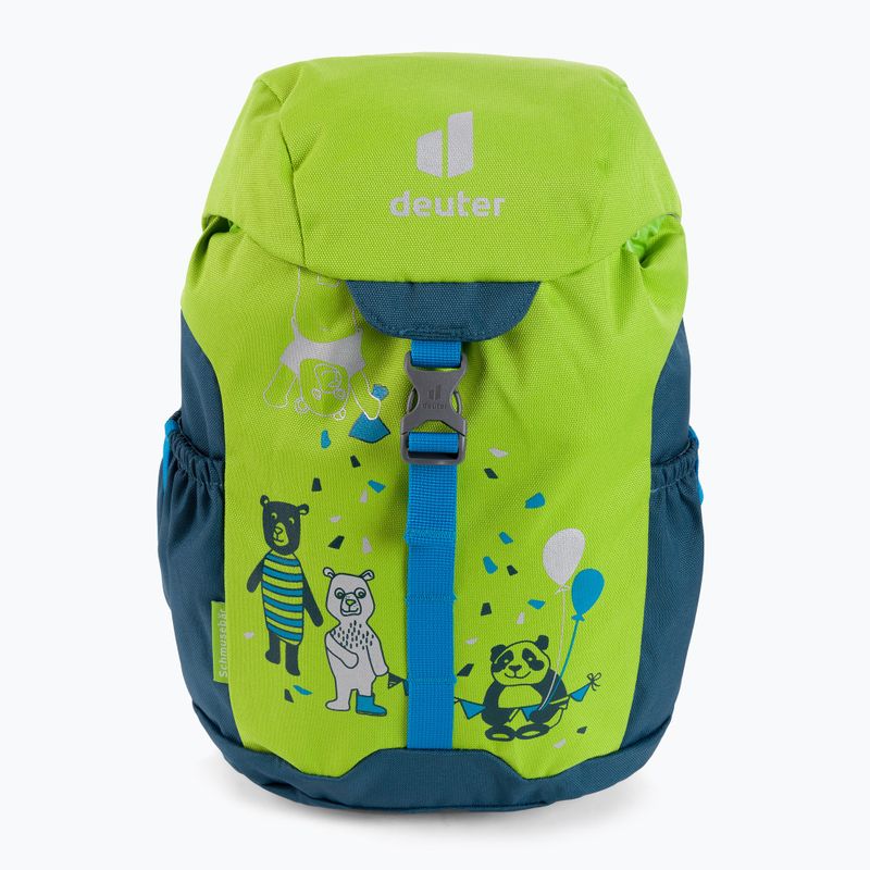 Dětský turistický batoh Deuter Schmusebar 8 l zeleno-tmavě modrý 361012123110