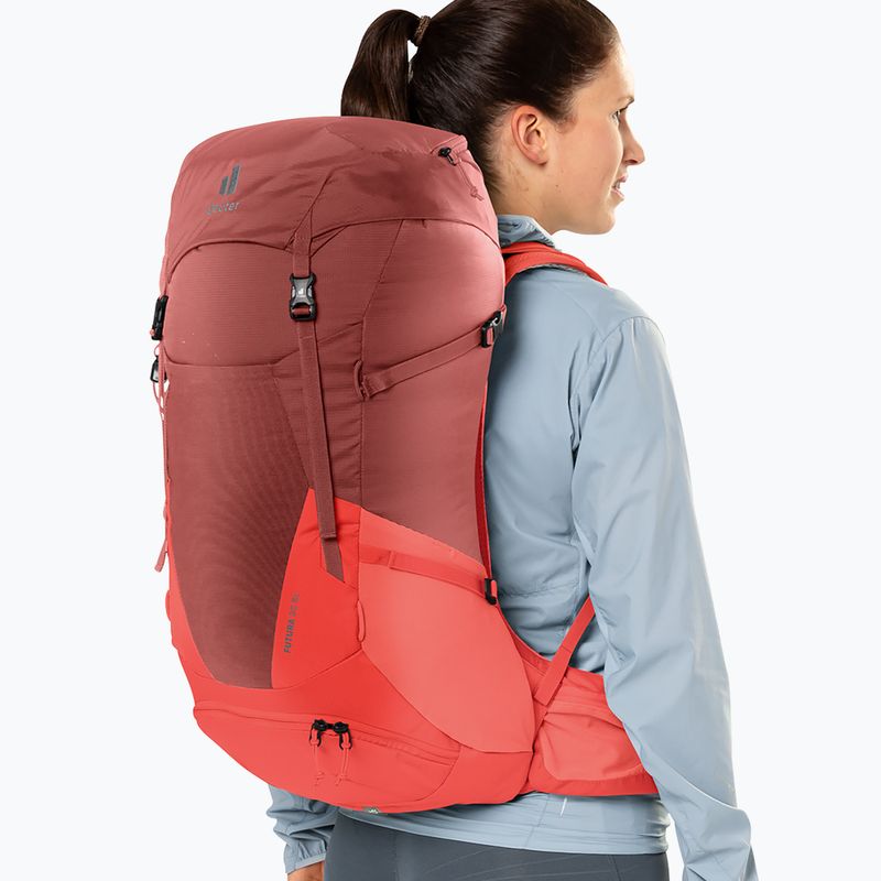 Dámský turistický batoh deuter Futura 30 SL red 34007215589 13