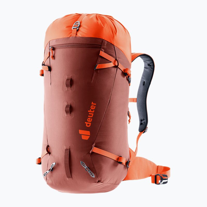 Lezecký batoh deuter Guide 30 l redwood/papaya