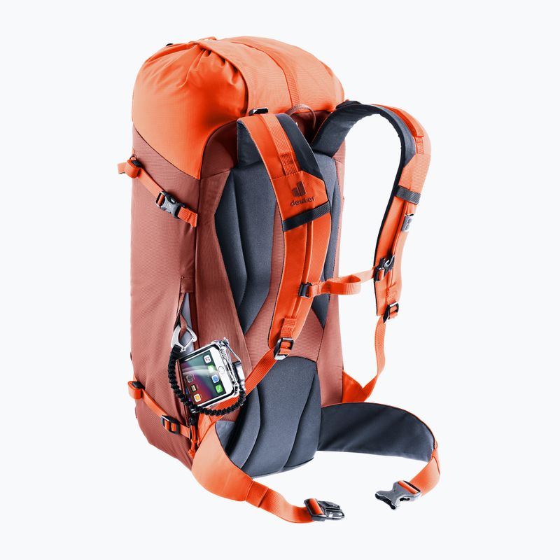 Lezecký batoh deuter Guide 30 l redwood/papaya 7