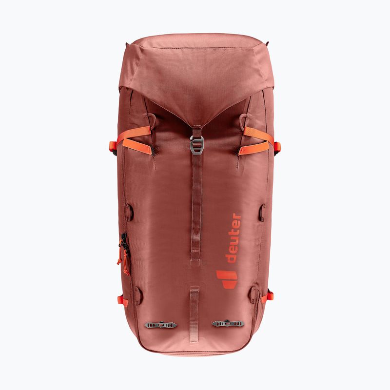 Lezecký batoh Deuter Guide 34+8 l redwood/papaya