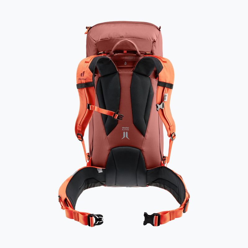 Lezecký batoh Deuter Guide 34+8 l redwood/papaya 2