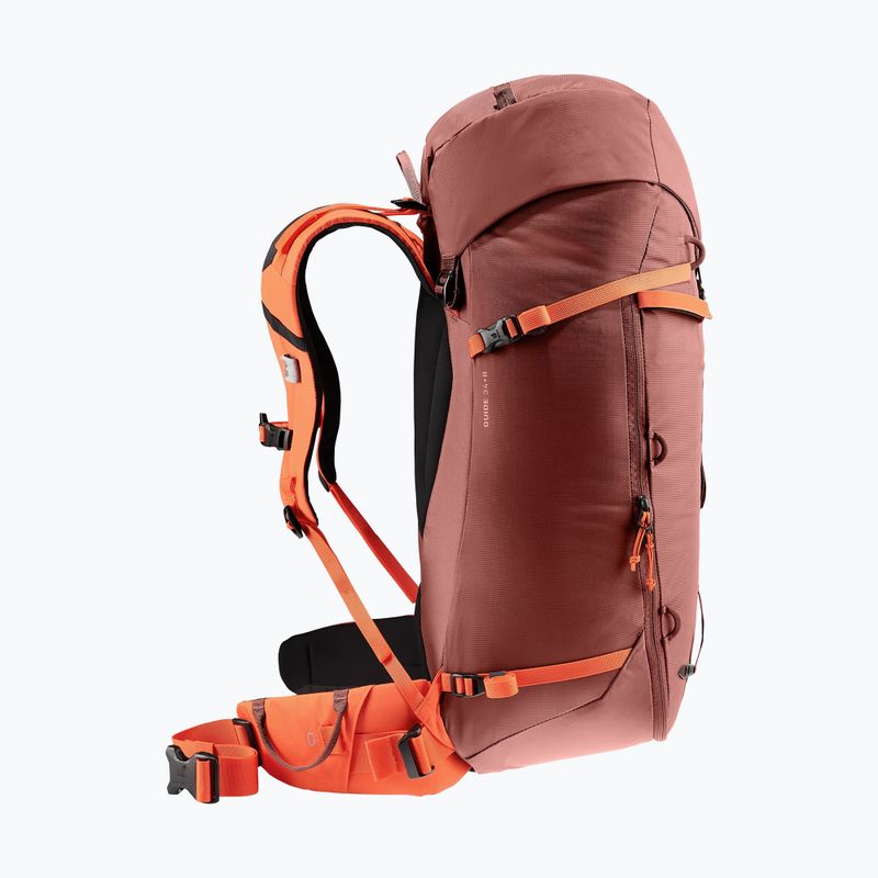 Lezecký batoh Deuter Guide 34+8 l redwood/papaya 3