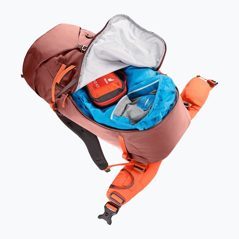 Lezecký batoh Deuter Guide 34+8 l redwood/papaya 7