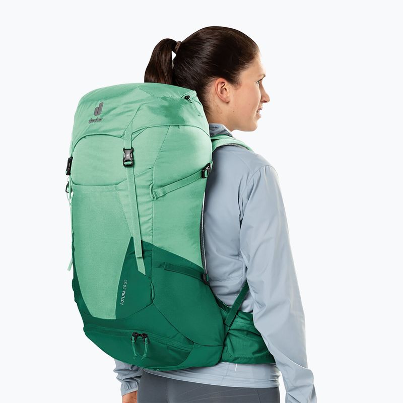 Dámský turistický batoh deuter Futura 30 l SL spearmint/seagreen 9