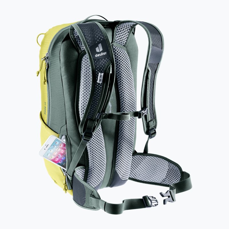 Cyklistický batoh Deuter Race 16 l sprout/ivy 7