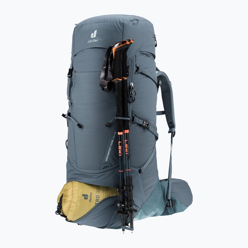 Trekový batoh deuter Aircontact Core 50+10 l graphite/shale 9